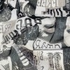 Лен със щампа PAPER